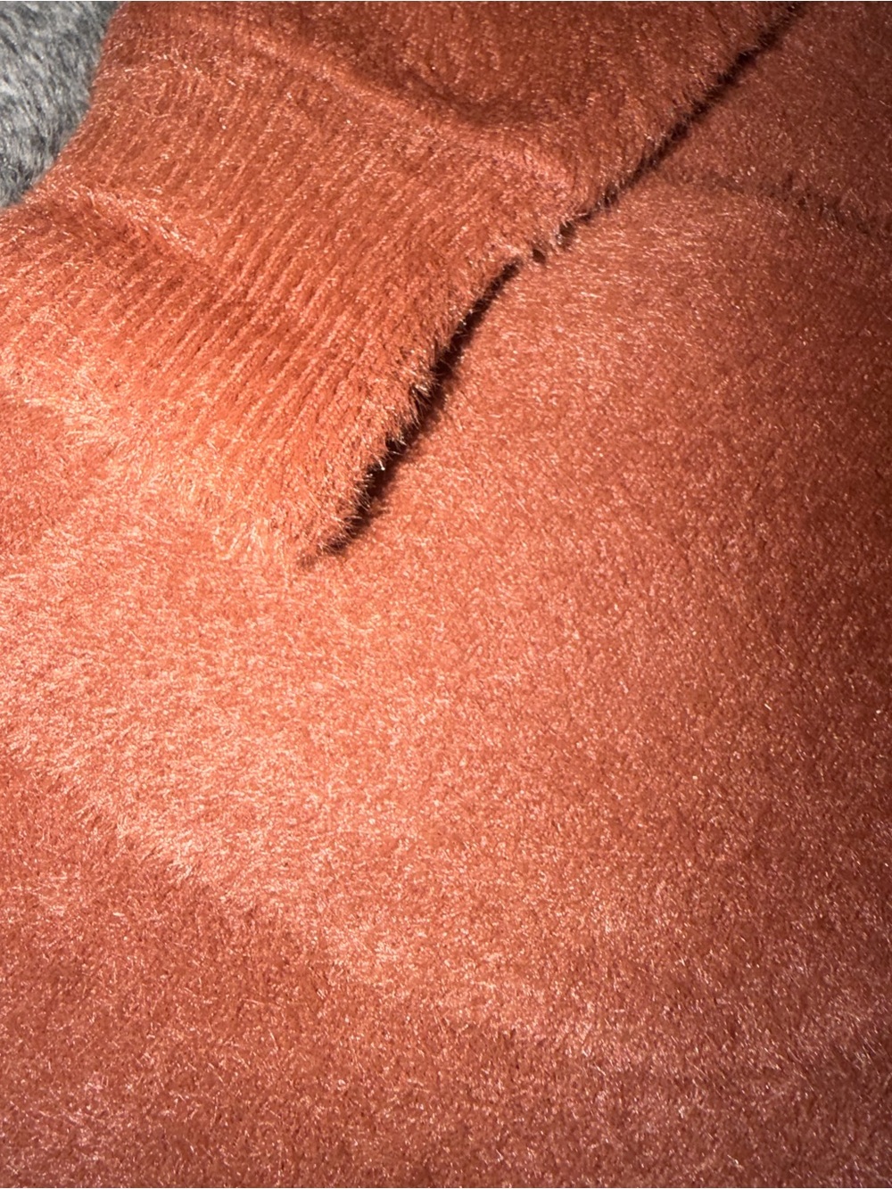 Rust Open-Front Long Cardigan Jacket - Picture 9 of 11